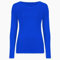 Ladies Long Sleeve T-Shirt Top Plain - Round Neck - Women's Casual T Shirt - Soft Stretchy Slim fit Tee Tops UK (UK, Numeric, 8, 26, Regular, Regular, XXL (20-22), Royal Blue)