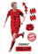 K&L Wall Art FC Bayern München Wandsticker FCB Fußballspieler Logo Fußball Rekordspieler Wandtattoo - Offizielles Lizenzprodukt (Comic, Thomas Müller) 68x100 cm