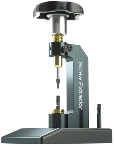 Eyeglass Broken Screw Extractor, Optical Glasses Screw Extractor, Eyeglass Tiny Screw Puller with Thimble Holder, Glasses Adjustment Repair Processing Tool