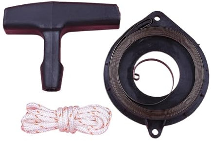 Kit de cuerda de agarre for manija de resorte de arranque for Husqvarna 445, 445E, 450E, 455, 455E y 460, for motosierra Rancher, pieza de repuesto for herramienta de jardín.