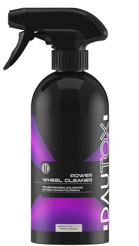 DAUTOX® Power Wheel Cleaner – Säurefreier Felgenreiniger mit Farbindikator für Alufelgen, Stahlfelgen & Chrom, entfernt Bremsstaub & Schmutz, schonend & kraftvoll für alle Felgentypen (500 ml)