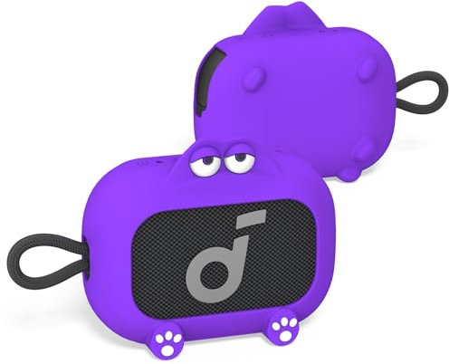 Msilte Kompatible Schutz-Hülle für Anker Soundcore Select 4 Go mit 360°-Schutz gegen Stürze, Schmutz und Feuchtigkeit, Ideal für Outdoor und Alltag (Lila)