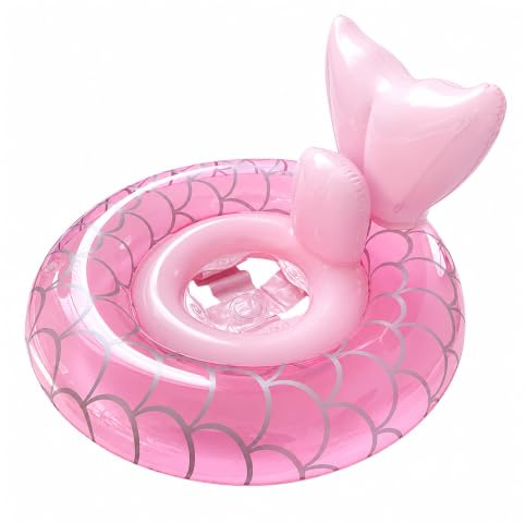 Enfant Bague De Natation,Bouée Piscine Gonflable pour Enfants,Bébé Siège De Piscine,Anneau de Natation Gonflable (Rose)