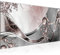 Runa Art Wandbild Abstrakt 1 Teilig 100 x 40 cm Modern Bild auf Vlies Leinwand Diamant Wohnzimmer Schlafzimmer Grau Rosa 109112a