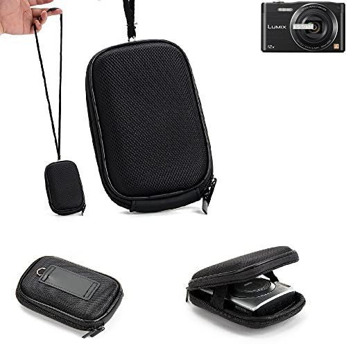 K-S-Trade Housse pour Panasonic Lumix DMC-SZ8 Compatible avec Panasonic Lumix DMC-SZ8 Hard Case Mallette De Transport Housse Dure Étui Puchette Sac De Protection pour Appareil Photo Antichoc Noir 1x