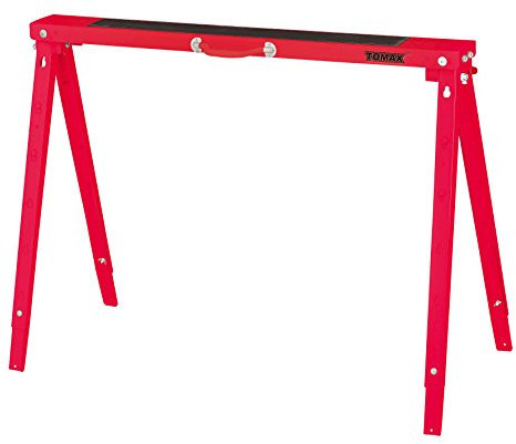 TOMAX Folding Sawhorse Height Adjustable 440lb Weight Capacity Single Pack