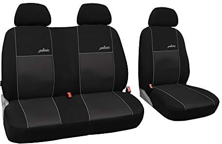 Saferide | Maß Autositzbezüge Schwarz 1+2 Transporter Sitzbezüge Sitzbezug Schonbezug Schonbezüge Autoschonbezug Autositzbezug Sitzauflagen Sitzschutz Front Gallante VIP