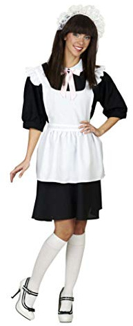 Andrea Moden - Kostüm Stubenmädchen, Kleid inklusive Schürze, Hausmädchen, Putzfrau, Zimmermädchen, Cosplay, Mottoparty, Karneval