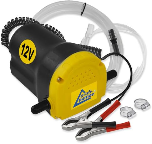 DIESELPUMPE BIODIESEL HEIZÖLPUMPE ÖLPUMPE 12V DIESELPUMPE ÖLABSAUGPUMPE ABSAUGPUMPE DIESELPUMPE 12V, Tülle und Schelle, ELEKTRISCHE DIESELPUMPE mit Schlauch KRAFTSTOFFPUMPE für DIESEL und HEIZÖL