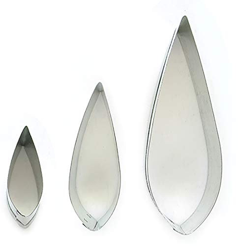 WSA Lilienblatt-Ausstechformen (Set mit 3 Größen)