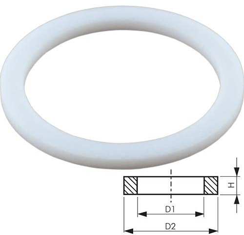 Fittingteile - PTFE-Dichtringe (Hochresistent) -200°C bis +220°C Gewindedichtung Dichtungsring für Außengewinde (für Gewindegröße: G 1)