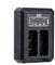 JJC USB Dual Battery Charger with Built-in USB Cable for Olympus BLS-1/BLS-5/BLS-50 and JJC B-BLS5