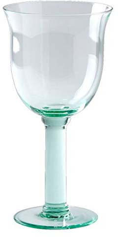 Lambert - Verre bistrot - Corsica Vert - Verre à eau, grand verre à vin - Dimensions (ØxH) : 11 x 24 cm - Soufflé à la bouche
