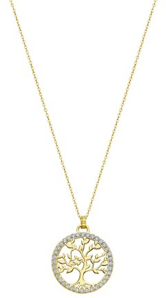 LOTUS SILVER Collier Femme Arbre De Vie Plaqué Or - LP1746-1/2
