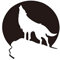 YU Adesivo per Auto Wolf Totem Adesivo per Auto Adesivo per Auto Riflettente Wolf Mochizuki Roar Adesivo per Intaglio Auto Adesivo per Lupo Riflettente 2 Pezzi