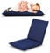GOPLUS Bodenstuhl, Bodensessel mit 6-stufig Verstellbarer Rückenlehne, Bodensofa mit abnehmbarem Bezug, Lesesessel Liegestuhl Meditationsstuhl für Wohnzimmer (Blau)