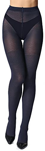 Bellivalini Strumpfhosen für Damen warme und blickdichte Kompressionsstrumpfhose Damen aus Baumwolle BLV-1116