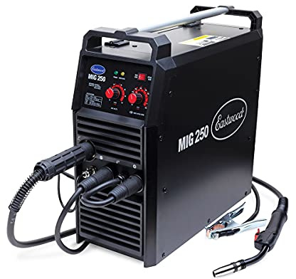 Eastwood 250 Amp MIG Welder Machine for Steel & Aluminum | Heavy Duty Inverter Technology Auto Restoration Welding Machine | Dual Voltage 110V / 220V | Perfect for DIY & Mid-Size Metal Sheet Projects