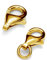 My-Bead Karabinerverschluss 13mm (16mm) 925 Sterling Silber 24K vergoldet Kettenverschluss Juweliers- Qualität DIY
