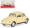 Volkwagen Käfer Coupe Elfenbein Beige Cream H0 1/87 Herpa Modell Auto mit individiuellem Wunschkennzeichen