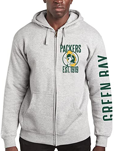 Junk Food Unisex NFL MVP Zip Hoodie Sweatshirt Kapuzenpullover