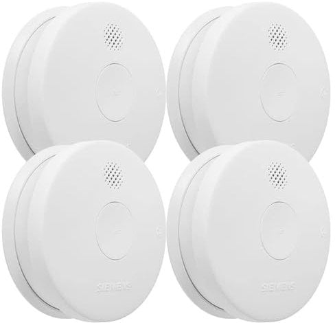SIEMENS - Lot de 4 détecteurs de fumée 5TC1292-6 NF Autonomie 5 ans/Garantie 3 ans