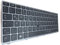 T-ProTek DEUTSCHE-Tastatur Schwarz, Silber Rahmen,Trackpoint für HP EliteBook 840 G5 4QZ37EA