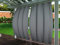 Clothink 2er Set Outdoor Vorhänge Wasserfest Sonnenschutz Winddicht Rostfrei Schnelltrocknend mit Ösen für Terrasse Garten Balkon Familienhaushalte einfache Montage farbecht haltbar(132x245cm, Grau)