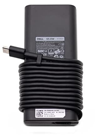 Nouveau chargeur USB-C d'origine d'origine Dell pour ordinateur portable Dell Precision 3480, 3560, 3570, 3580, Vostro 13 5310, 5320, XPS 13 9305 65W Adaptateur secteur Type-C Power Supply Cable