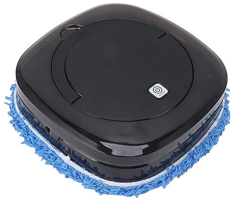 Syrisora Robot Trapeador de Piso Automático Robot Trapeador con Tanque de Agua Robot Aspirador y Trapeador (Negro)