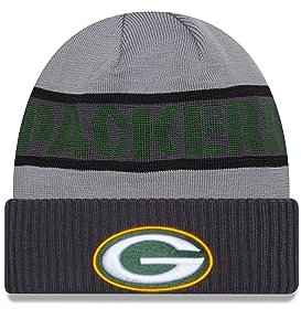 New Era Green Bay Packers NFL 2023 Sideline Tech Knit CW Gray Beanie - One-Size