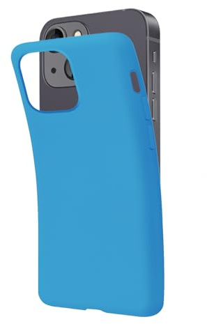 SBS Schutzhülle für iPhone 13 Blau Cerulean Pantone 2191 C Hülle Weich Flexibel Kratzfest Dünn Bequem in der Tasche Hülle Kompatibel mit Wireless Charging