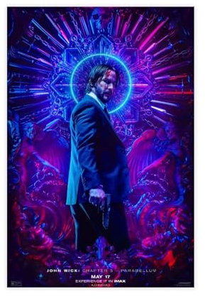 John Wick 3 Filmtapeten, Poster, Leinwand, Poster, Schlafzimmer, Dekoration, Sport, Landschaft, Büro, Raumdekoration, Geschenk, ungerahmt, 20 x 30 cm