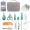 Babibliss Trousse de Soin Bébé - Dés la naissance -Grand format, Kit Soin Bébé Naissance, 13 Articles Inclus: Débarbouillettes 100% Coton, Thermomètre de Bain, Brosse à Dent en Silicone, et Plus