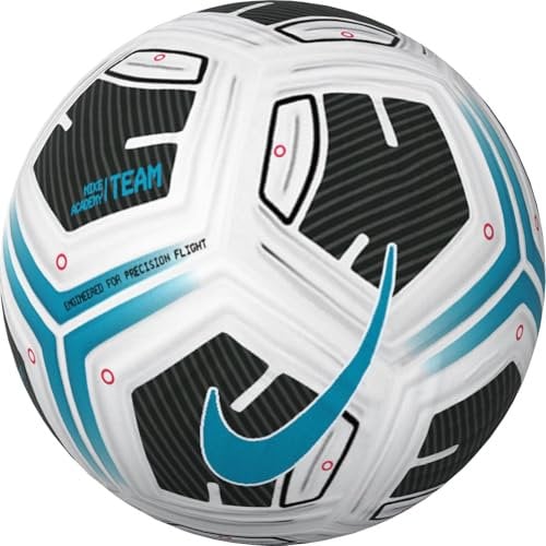 Nike FZ7540-102 NK Academy - Team - FA24 Recreational Soccer Ball Unisex White/Black/LT Blue Fury Größe 3