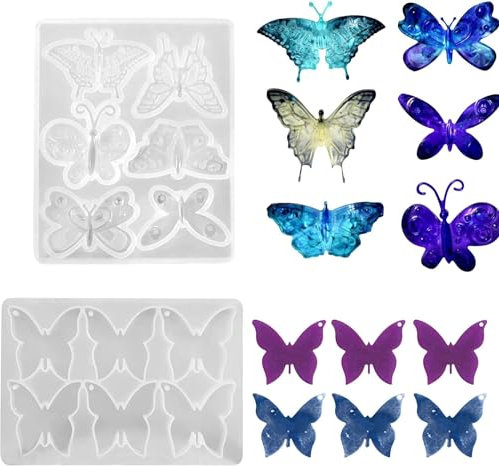 ULPro Silikonform Schmetterling Zum Aufhängen, Silikonformen Gießformen Schmetterling Gips Zum Gießen Frühling Silikonform Ostern Silikon Gießform Schmetterling Gießformen Silikon Giessform Silikon