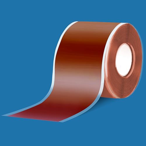 SEIYOGDS Reparaturband für Wasserrohrlecks, Wasserdicht Dichtungsband Reparaturband Ideal für Schlauchreparatur, Kabelreparatur, Rohrreparatur, 1 mm dick x 5 cm breit x 1 Meter lang(Rot)