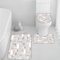 RLYXGS Ente Badematten Set 3 Teilig Karikatur rutschfest Saugfähige Badezimmerteppich Memory Foam Badvorleger 40x60cm Waschbar U-förmiger Kontur Teppich und WC-Deckel für Badewanne