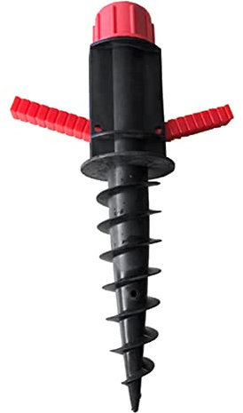 MILUZD Soporte de almacenamiento en espiral para sombrilla de playa con de para acampar al aire libre para patio, césped, hogar, jardín