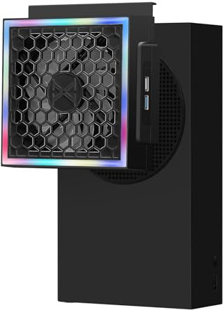 Lüfter für Serie S, Seitenkühlerlüfter mit 7 LED-Lichtmodi, 3 Geschwindigkeiten 1600/1800/2000 U/min, Lüfterkühlsystem der Serie S