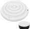 Couvercle de Spa Gonflable Rond/carré Couverture Spa, Habillage Spa Gonflable avec poignée, avec Valve de Gonflage et de Dégonflage Rapide et Facile, Couvercle isolé pour Spa (Round 165*165cm,White)