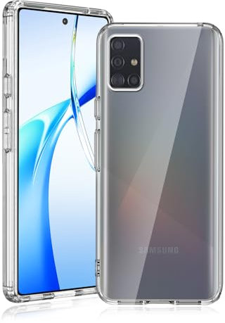 Agedate Hülle für Samsung Galaxy A51 Handyhülle, Ultra Dünn Transparent Schutzhülle Kompatibel mit Samsung A51, Weiches Silikon Anti Vergilbung Schutz, Slim Stoßfeste Kratzfest für A51 Case Cover