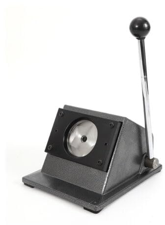 Manuelle Runde 70mm Buttonmaschine Buttons Papier Stanzmaschine Zirkelschneider,zum Schneiden von Papier von ca. 300 g (A4-Papier, Fotopapier, beschichtetes Papier