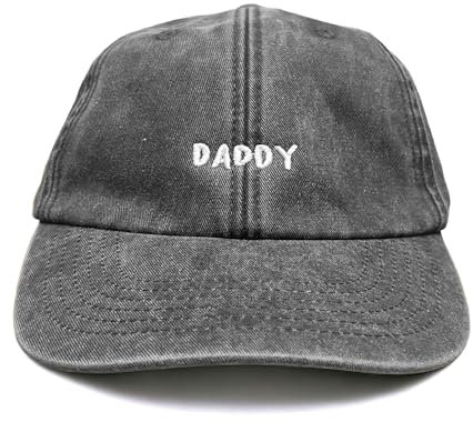 Vivian Flytrap Unisex Daddy Gewaschen Bestickt Dad Baseballkappe - Black