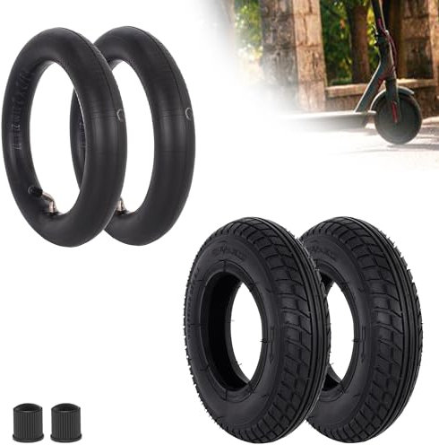 Lot de 2 Pneus 8,5 x 2 et Chambres à Air 8 1/2 x 2 Pneu électrique 50/75-6,1 Roues de Rechange pour Scooters électriques Bladez, Pocket Bikes, Scooter à Essence, Mini Choppers et Mini Bikes
