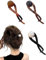 BPTRKOM 3 fermagli eleganti con perle francesi - per capelli a banana, da donna, grandi fermagli per capelli, forcine francesi per capelli, fermaglio per capelli