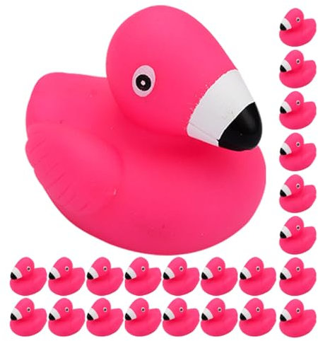 JOINPAYA Einzigartiges Babyparty- 24-teiliges Flamingo-badespielzeug Mit Quietschendem Sound Für Die Spielzeit in Der Badewanne Der Kinder