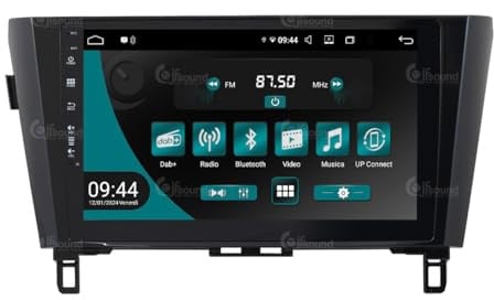 Radio de Coche Android JF-031NX-UP-2 Compatible con Nissan Qashqai J11 2014-2020 | CarPlay & Android Auto | Dab+ |10 Pulgadas HD | Fabricado en Italia