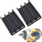 2pcs Magnetic Drill Bit Holder for Impact Drivers & Drills, High Strength Adhesive, Drill Bit Sleeve Organizer for Side of Drill, Impact & Tool for Milwaukee, Dewalt and More