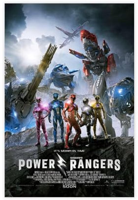 qdfaec Power Rangers Leinwand-Poster, Schlafzimmer, Dekoration, Landschaft, Büro, Raumdekoration, Geschenk, 30 x 45 cm